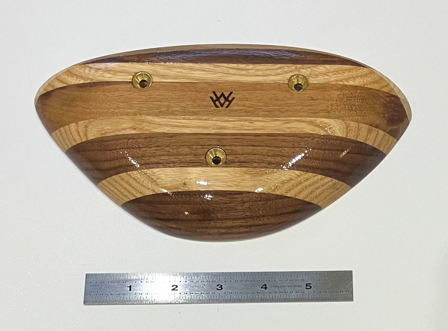 Varnished laminate crimp rail