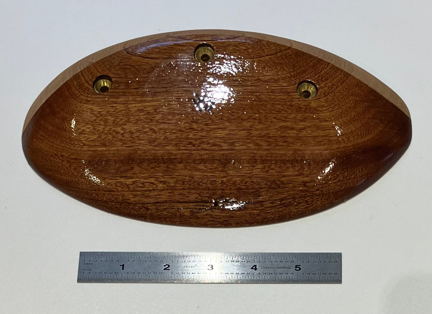 Varnished sapele crimp/edge rail