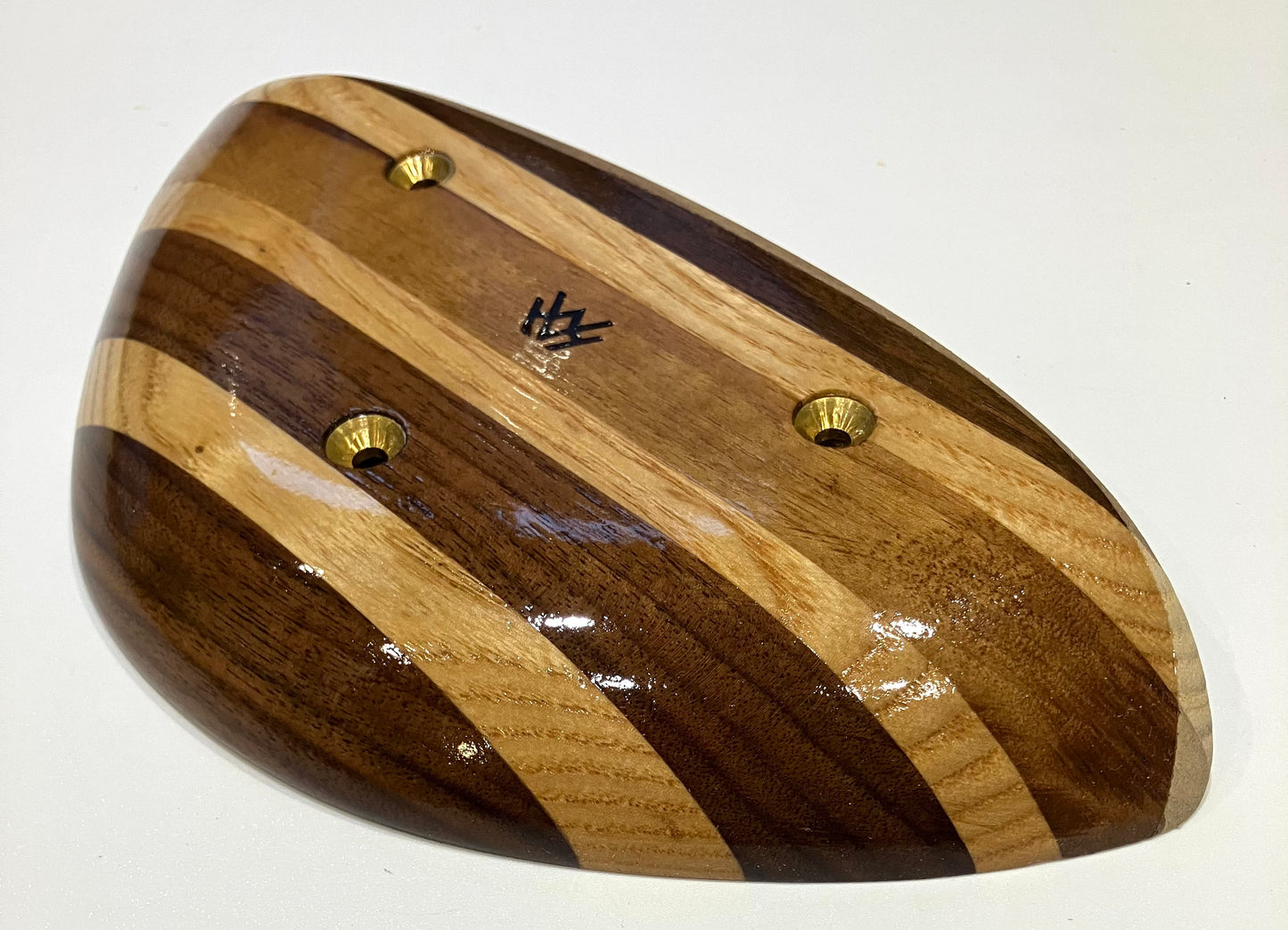 Varnished laminate crimp rail