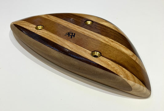 Varnished laminate crimp rail