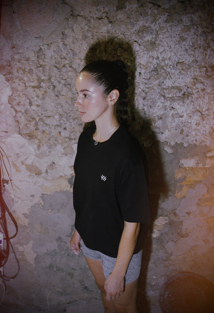 OVERSIZED BLACK HARDWOODHOLDS T-SHIRT
